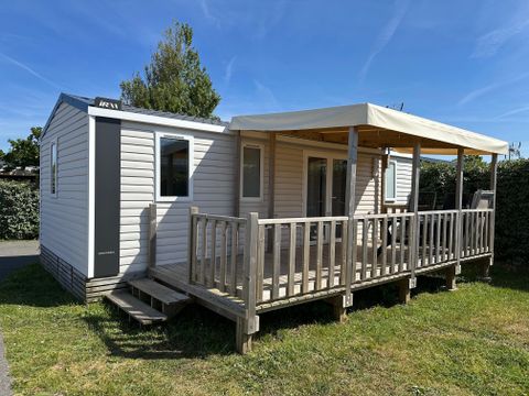 MOBILHOME 6 personnes - Mobil-home Confort TITANIA 30m² - 3 chambres + terrasse semi-couverte 15m²