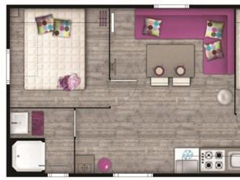 MOBILHOME 4 personnes - ECO - 2 chambres