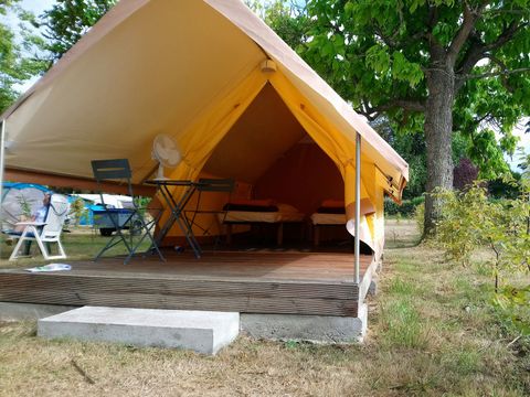 Tente en toile et en bois 2 personnes - Tente Canada Treck 2 pers