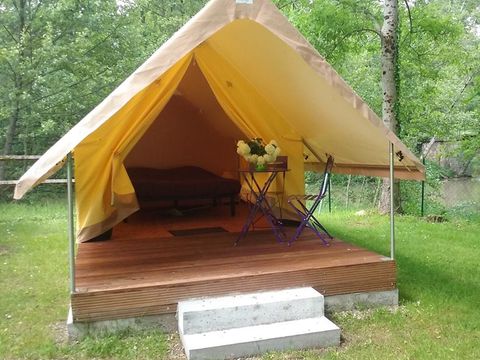 Tente en toile et en bois 2 personnes - Tente Canada Treck 2 pers