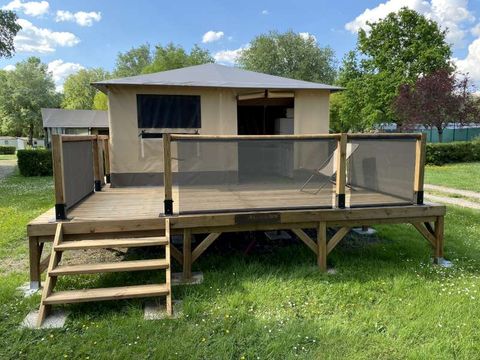 Tente en toile et en bois 4 personnes - Marquises, sans sanitaires