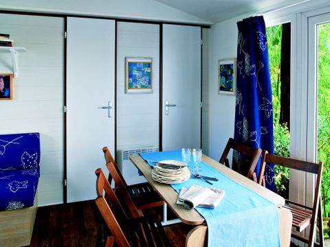 Mobilhome 5 personnes - Standard 29m² - 2 chambres - Terrasse 12m² - TV - Climatisation