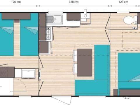 MOBILHOME 5 personnes - DRENEC