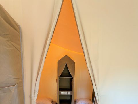 Tente en toile et en bois 6 personnes - LODGE GRAND CONFORT TIBYDI