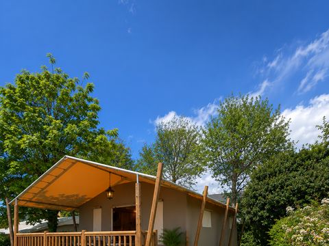 Tente en toile et en bois 6 personnes - LODGE GRAND CONFORT TIBYDI