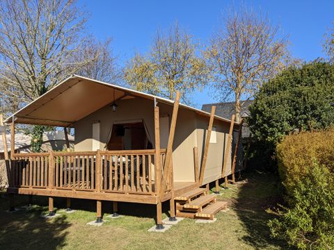 Tente en toile et en bois 6 personnes - LODGE GRAND CONFORT TIBYDI