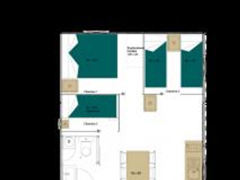 TENTE TOILE ET BOIS 6 personnes - LODGE GRAND CONFORT TIBYDI