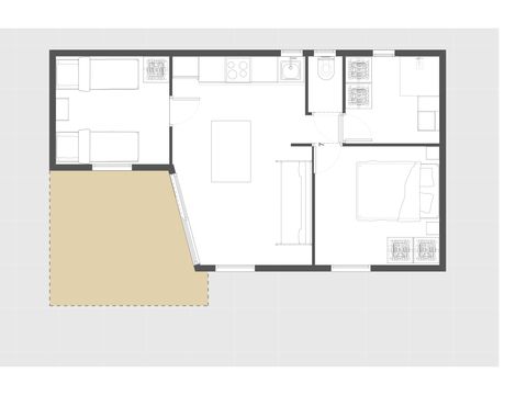 Chalet 6 personnes - Chalet REVE CONFORT - 2 chambres