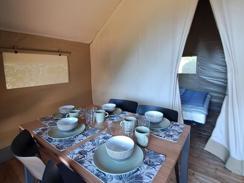 HÉBERGEMENT INSOLITE 5 personnes - Tente Lodge 2 Chambres Confort