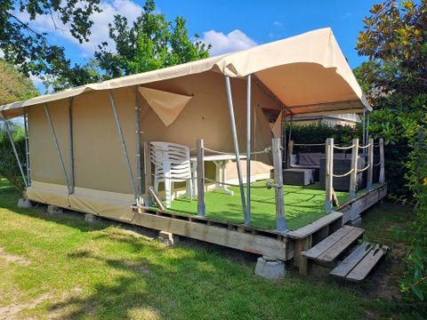 TENTE TOILE ET BOIS 5 personnes - Tente Lodge Standard - 2 Chambres