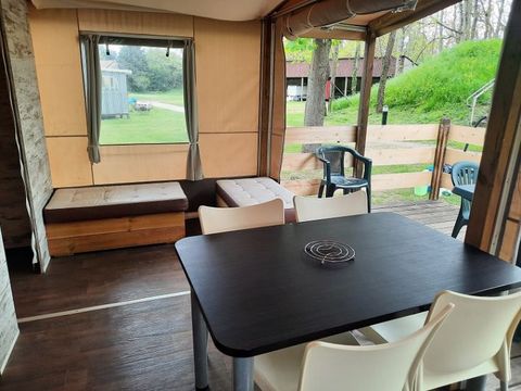 TENTE TOILE ET BOIS 5 personnes - CRIPPA 2Ch 5pers