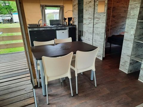 TENTE TOILE ET BOIS 5 personnes - CRIPPA 2Ch 5pers
