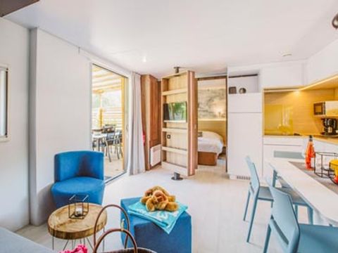 MOBILHOME 6 personnes - Sunêlia Luxe Taos 3 chambres / 2 salles de bain 40m² - TV - LV - Terrasse couverte - Linge fourni
