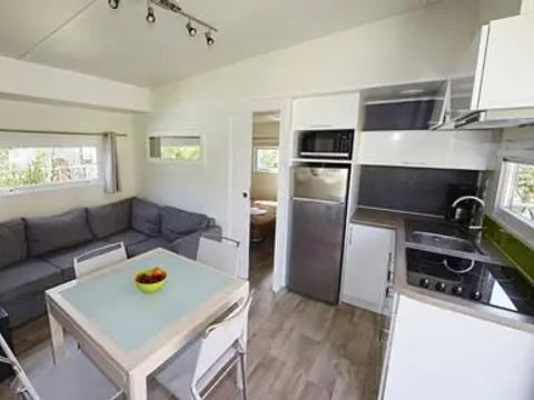 MOBILHOME 4 personnes - Sunêlia Luxe Taos 2 chambres / 2 salles de bain 35m² - TV - LV - Terrasse couverte - Linge Fourni