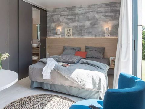 MOBILHOME 2 personnes - Sunêlia Luxe Taos 1 chambre 27m² - TV - Terrasse couverte - Linge fourni