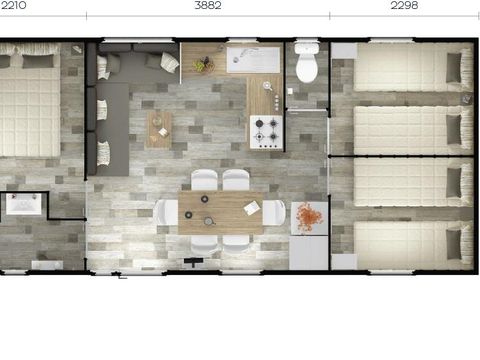 MOBILHOME 6 personnes - Rideau Nirvana Trio