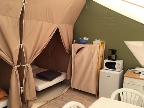 TENTE TOILE ET BOIS 5 personnes - Lodge