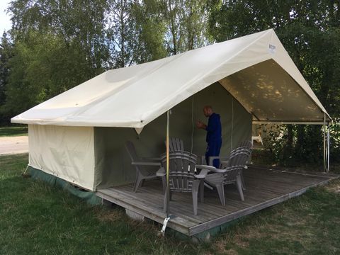 TENTE TOILE ET BOIS 5 personnes - Lodge