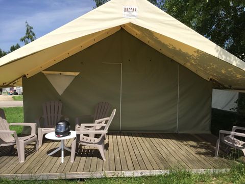 TENTE TOILE ET BOIS 5 personnes - Lodge