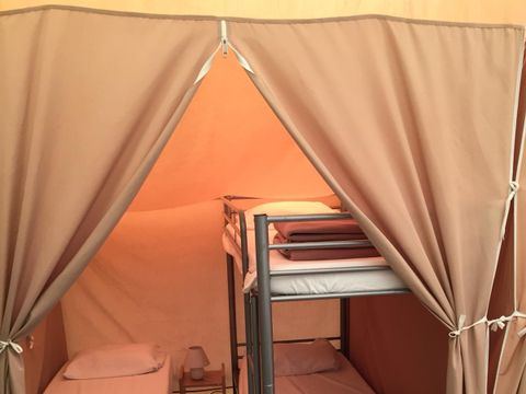 TENTE TOILE ET BOIS 5 personnes - Lodge