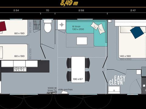 MOBILHOME 6 personnes - Riviera Suite