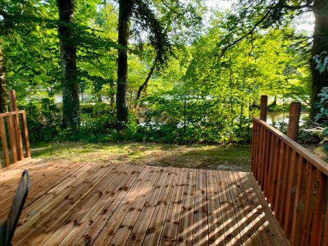 TENTE TOILE ET BOIS 4 personnes - Lodge Toilé Perché L'ORME
