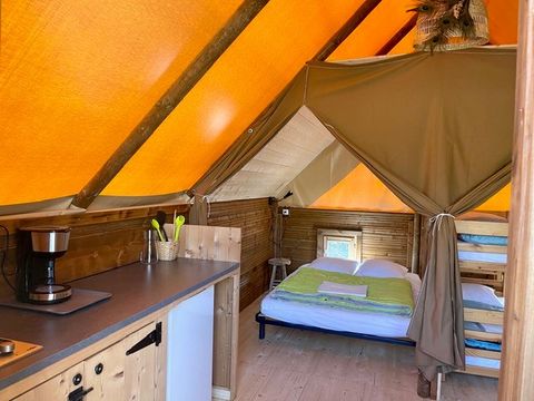 TENTE TOILE ET BOIS 4 personnes - Lodge Toilé LE CHÊNE