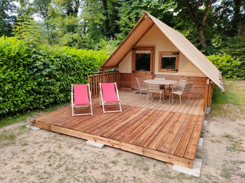 TENTE TOILE ET BOIS 4 personnes - Lodge Toilé LE CHÊNE