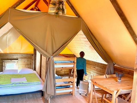 TENTE TOILE ET BOIS 4 personnes - Lodge Toilé LE CHÊNE