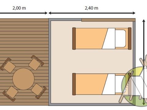 TENTE 2 personnes - TENTE RANDO/CYCLO