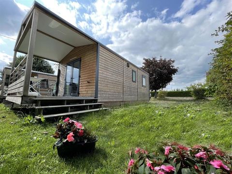 Mobilhome 2 personnes - IRIS- - 1 chambre - Cuisine - Salle de bain - Terrasse couverte
