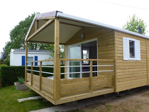 Mobilhome 2 personnes - IRIS- - 1 chambre - Cuisine - Salle de bain - Terrasse couverte