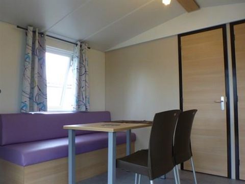 Mobilhome 2 personnes - IRIS- - 1 chambre - Cuisine - Salle de bain - Terrasse couverte