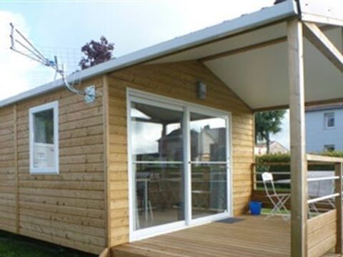 Mobilhome 2 personnes - IRIS- - 1 chambre - Cuisine - Salle de bain - Terrasse couverte