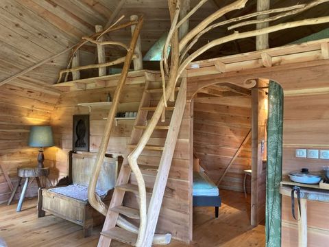Hébergement 4 personnes - L'ALCHIMISTE géodésique confortable en bois 38m2 - 4 personnes