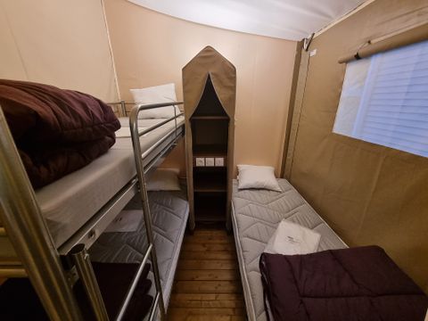 TENTE TOILE ET BOIS 5 personnes - Tente Safari wood lodge