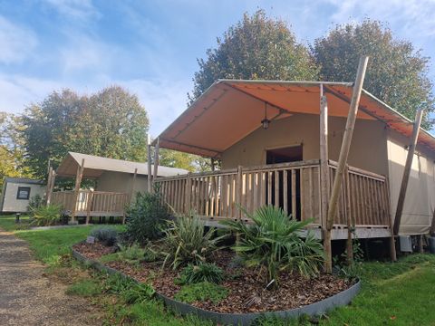 TENTE TOILE ET BOIS 5 personnes - Tente Safari wood lodge