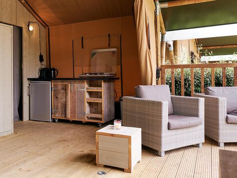 TENTE TOILE ET BOIS 5 personnes - Bois