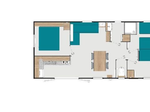 MOBILHOME 6 personnes - Rapidhome Lodge 90 - 3 chambres (2017)