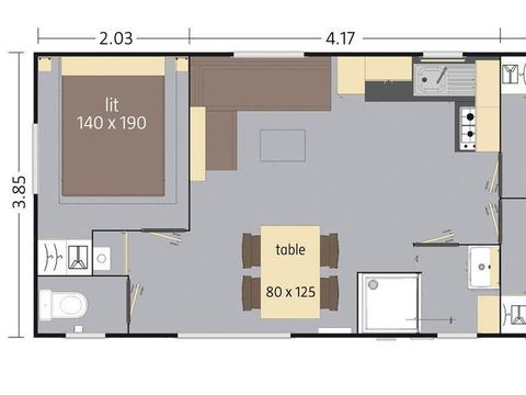 MOBILHOME 8 personnes - E