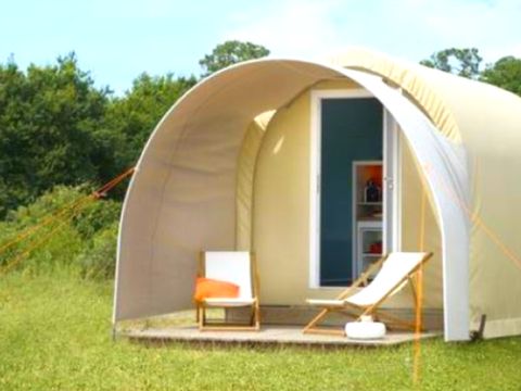 BUNGALOW TOILÉ 2 personnes - Coco Sweet 11 m2 - 1 Chambre - avec terrasse couverte / sans sanitaires