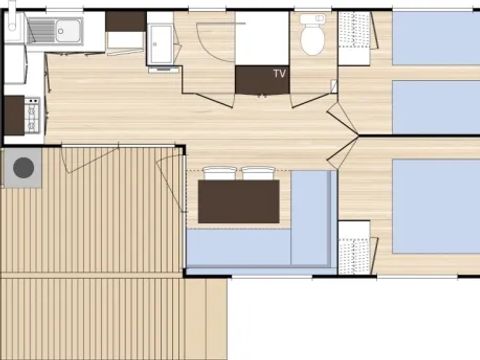 MOBILHOME 4 personnes - ECO 27 m²