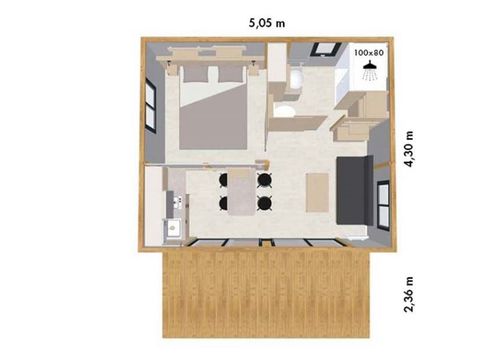 CHALET 4 personnes - Confort 2-4 personnes