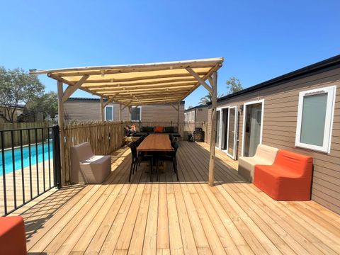 MOBILHOME 8 personnes - NEW// Villa de la Rance Prestige 60m² - 4 chambres - 3 SDB - Piscine - Terrasse couverte - SPA