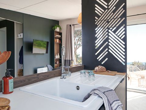 MOBILHOME 6 personnes - NEW// Villa de la Rance Prestige 40m² - 3 chambres - 2 salles de bain - Piscine - Terrasse couverte