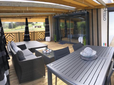 Mobilhome 2 personnes - OTELLO LUXE - 1 chambre - Jacuzzi privatif 2 Personnes