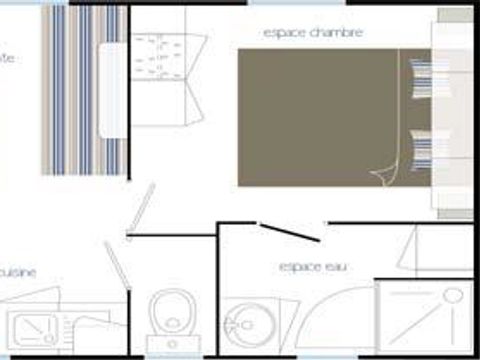 MOBILHOME 2 personnes - Corsaire 20m²