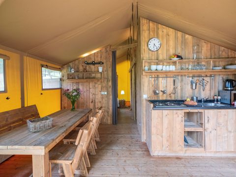 TENTE TOILE ET BOIS 5 personnes - LODGE SAFARI XL