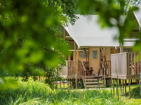TENTE TOILE ET BOIS 4 personnes - LODGE SAFARI