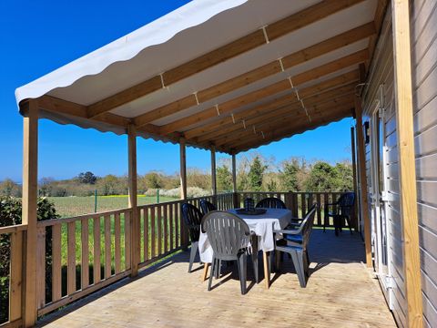 MOBILHOME 8 personnes - Mobile-home CONFORT VUE MER  6/8 personnes / 3 chambres + terrasse